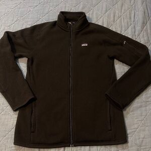 Patagonia Full Zip Black Fleece Jacket Size Large